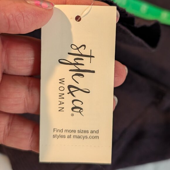 NWT Style & Co Tunic Sweater Size 2X in Dark Grape - Picture 10 of 11